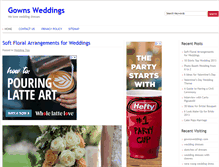 Tablet Screenshot of gownsweddings.com